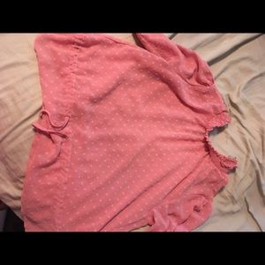 Pink long sleeve shirt